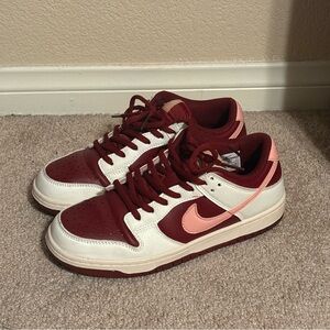 Nike Women's Sneakers - Red and Pink